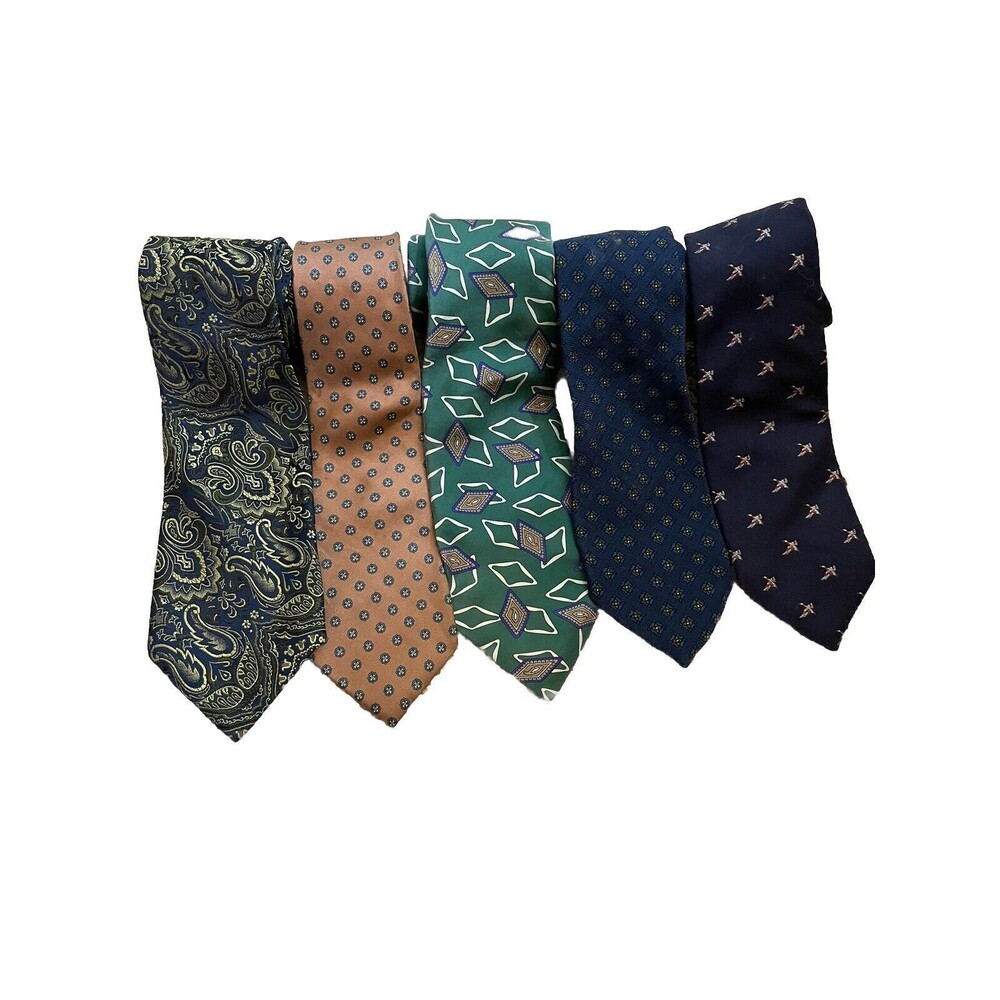 Lot of 5 Vintage Designer Men’s Neck Ties